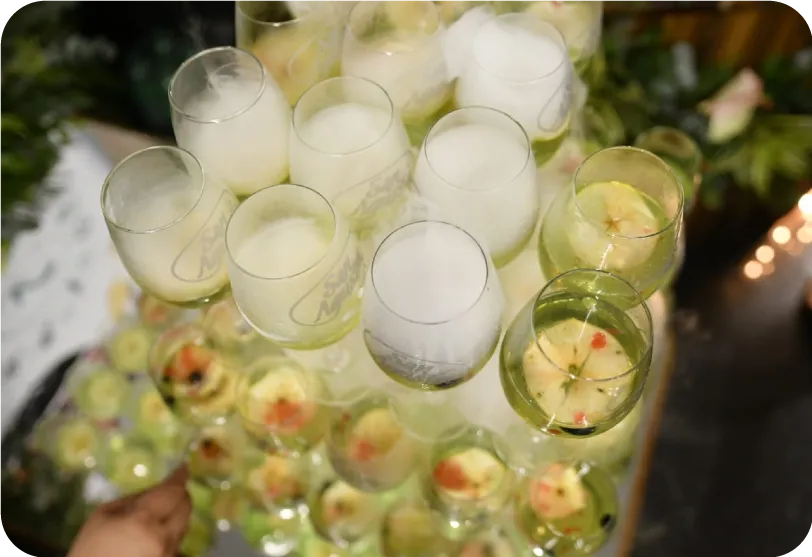 Estaciones de coctelería