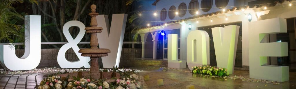 LETRAS GIGANTES PARA BODAS MEDELLIN